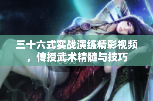三十六式实战演练精彩视频，传授武术精髓与技巧