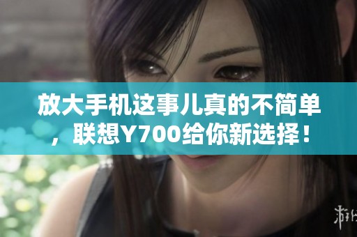 放大手机这事儿真的不简单，联想Y700给你新选择！
