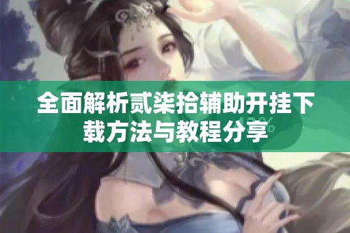 全面解析贰柒拾辅助开挂下载方法与教程分享