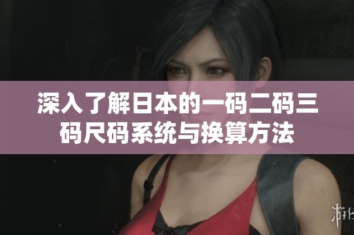 深入了解日本的一码二码三码尺码系统与换算方法