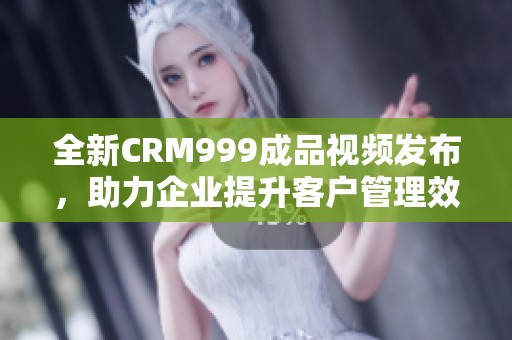 全新CRM999成品视频发布，助力企业提升客户管理效率