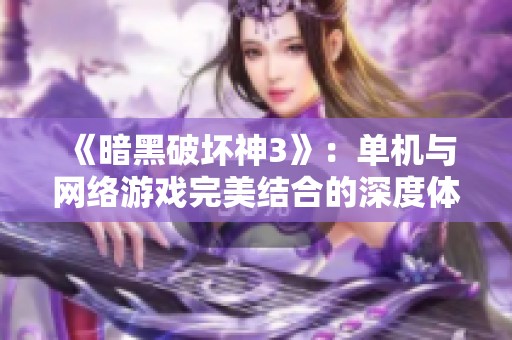 《暗黑破坏神3》：单机与网络游戏完美结合的深度体验解析