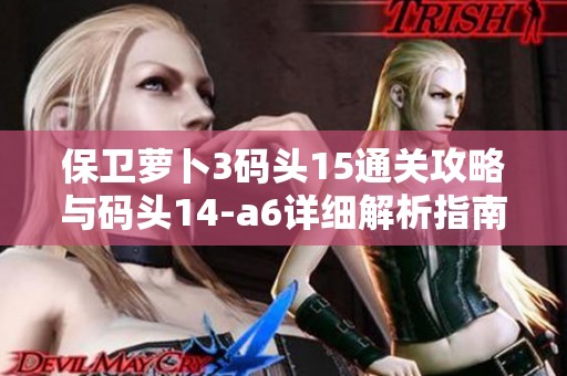 保卫萝卜3码头15通关攻略与码头14-a6详细解析指南