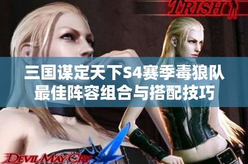 三国谋定天下S4赛季毒狼队最佳阵容组合与搭配技巧