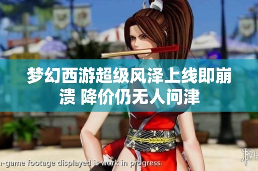 梦幻西游超级风泽上线即崩溃 降价仍无人问津
