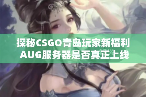 探秘CSGO青岛玩家新福利 AUG服务器是否真正上线解析