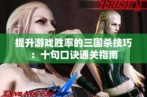 提升游戏胜率的三国杀技巧：十句口诀通关指南