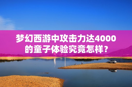梦幻西游中攻击力达4000的童子体验究竟怎样？
