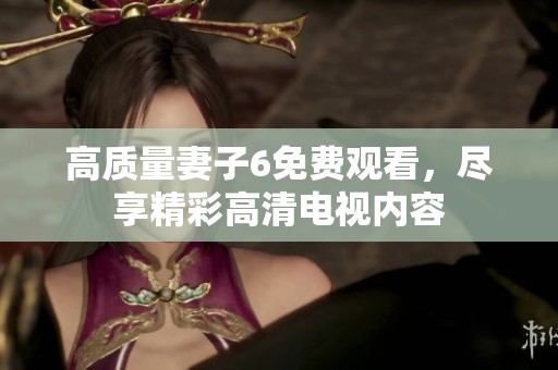 高质量妻子6免费观看，尽享精彩高清电视内容