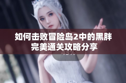 如何击败冒险岛2中的黑胖 完美通关攻略分享