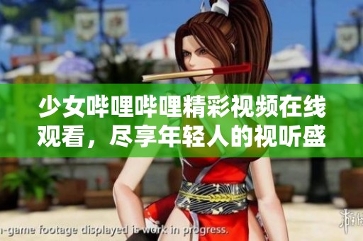 少女哔哩哔哩精彩视频在线观看，尽享年轻人的视听盛宴
