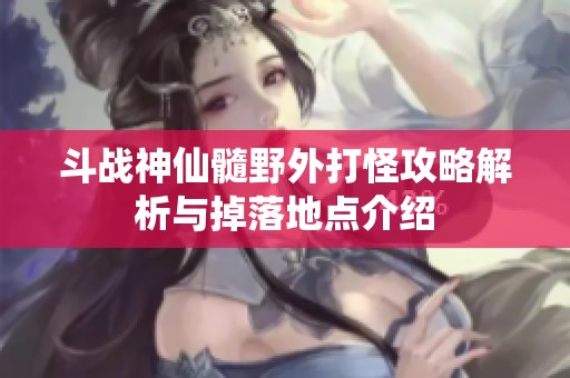 斗战神仙髓野外打怪攻略解析与掉落地点介绍