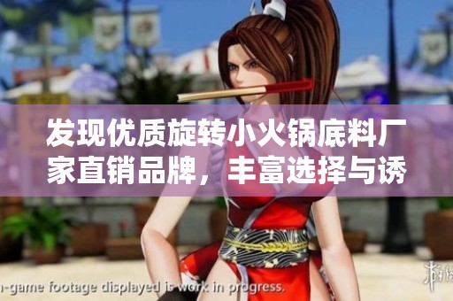 发现优质旋转小火锅底料厂家直销品牌，丰富选择与诱人图片助您提升美食体验