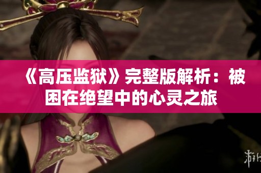 《高压监狱》完整版解析：被困在绝望中的心灵之旅