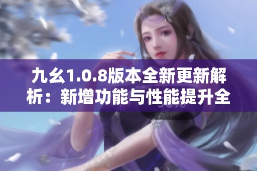 九幺1.0.8版本全新更新解析：新增功能与性能提升全面解读