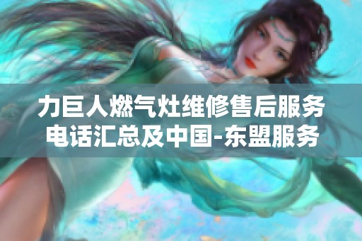 力巨人燃气灶维修售后服务电话汇总及中国-东盟服务合作新进展解析