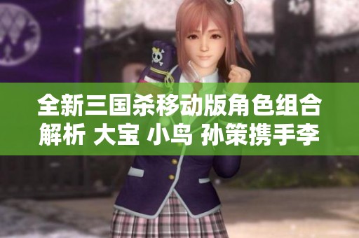 全新三国杀移动版角色组合解析 大宝 小鸟 孙策携手李儒展现暴力小号魅力