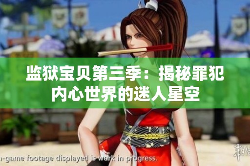 监狱宝贝第三季：揭秘罪犯内心世界的迷人星空