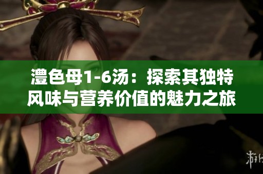 澧色母1-6汤：探索其独特风味与营养价值的魅力之旅