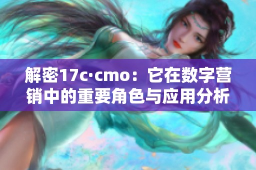 解密17c·cmo：它在数字营销中的重要角色与应用分析