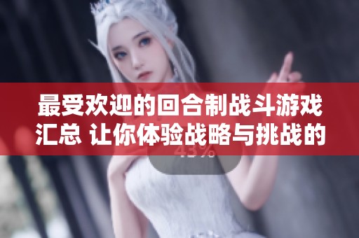 最受欢迎的回合制战斗游戏汇总 让你体验战略与挑战的精彩游戏推荐