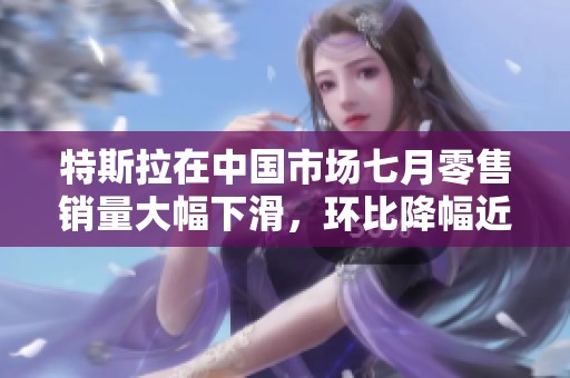 特斯拉在中国市场七月零售销量大幅下滑,环比降幅近五成引发热议