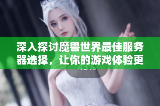 深入探讨魔兽世界最佳服务器选择，让你的游戏体验更上一层楼