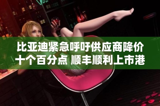 比亚迪紧急呼吁供应商降价十个百分点 顺丰顺利上市港交所 周鸿祎再度发声
