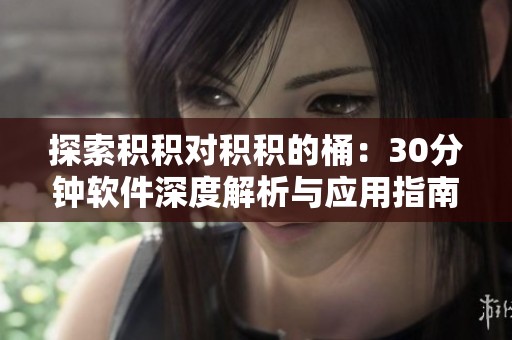 探索积积对积积的桶：30分钟软件深度解析与应用指南