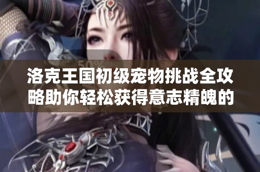 洛克王国初级宠物挑战全攻略助你轻松获得意志精魄的获胜秘诀