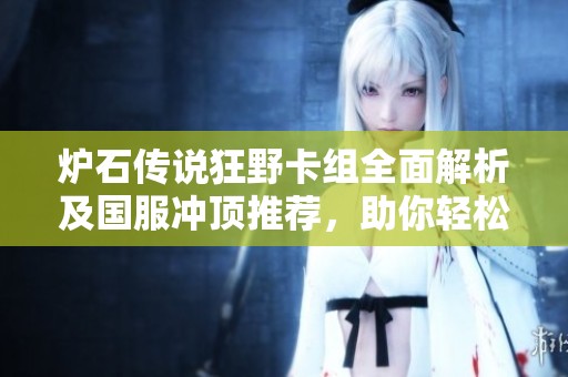 炉石传说狂野卡组全面解析及国服冲顶推荐,助你轻松掌握竞技策略