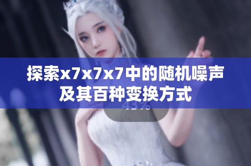探索x7x7x7中的随机噪声及其百种变换方式