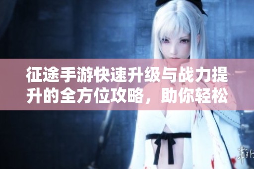 征途手游快速升级与战力提升的全方位攻略，助你轻松追赶高手玩家