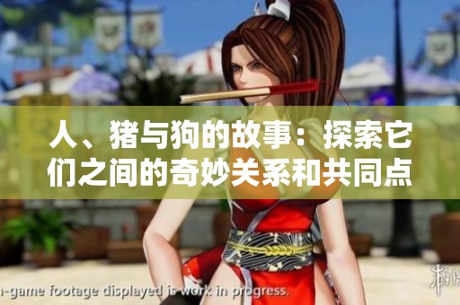 人、猪与狗的故事：探索它们之间的奇妙关系和共同点