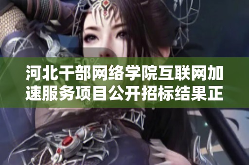 河北干部网络学院互联网加速服务项目公开招标结果正式公布并揭晓中标单位