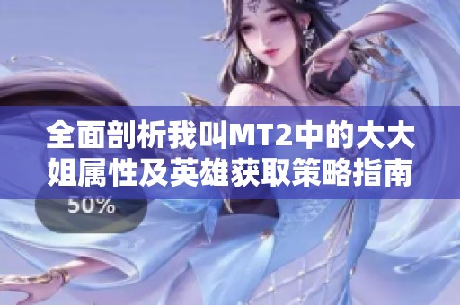 全面剖析我叫MT2中的大大姐属性及英雄获取策略指南