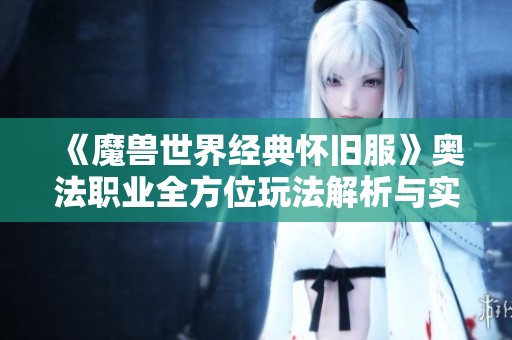 《魔兽世界经典怀旧服》奥法职业全方位玩法解析与实用技巧分享