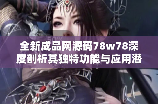全新成品网源码78w78深度剖析其独特功能与应用潜力