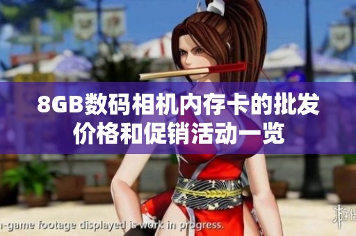 8GB数码相机内存卡的批发价格和促销活动一览