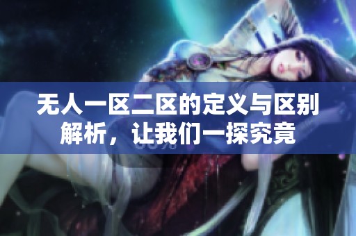 无人一区二区的定义与区别解析，让我们一探究竟