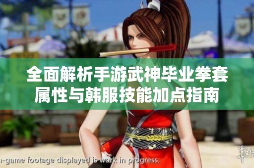 全面解析手游武神毕业拳套属性与韩服技能加点指南