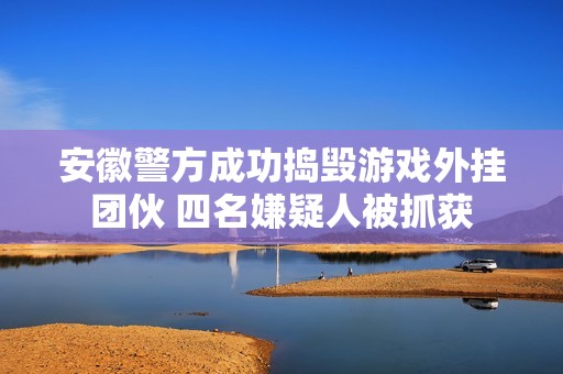 安徽警方成功捣毁游戏外挂团伙 四名嫌疑人被抓获