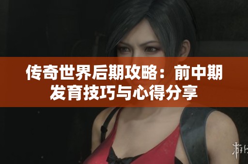 传奇世界后期攻略：前中期发育技巧与心得分享