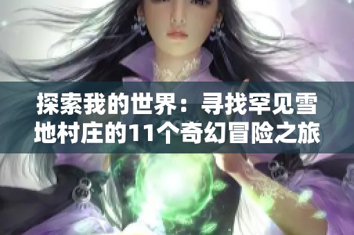 探索我的世界：寻找罕见雪地村庄的11个奇幻冒险之旅