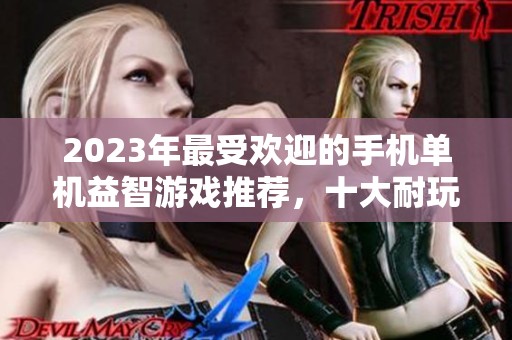 2023年最受欢迎的手机单机益智游戏推荐，十大耐玩手游一览