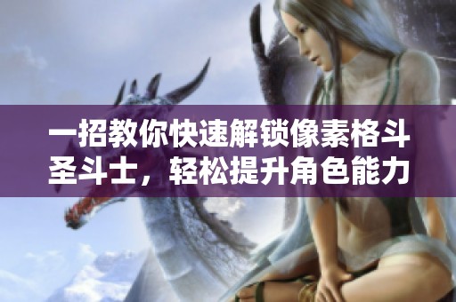 一招教你快速解锁像素格斗圣斗士，轻松提升角色能力技巧分享