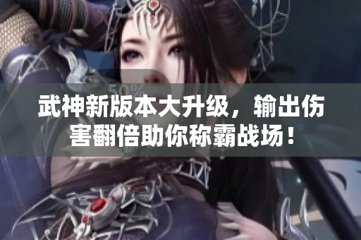 武神新版本大升级，输出伤害翻倍助你称霸战场！