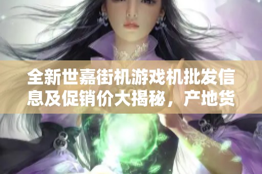 全新世嘉街机游戏机批发信息及促销价大揭秘，产地货源详解